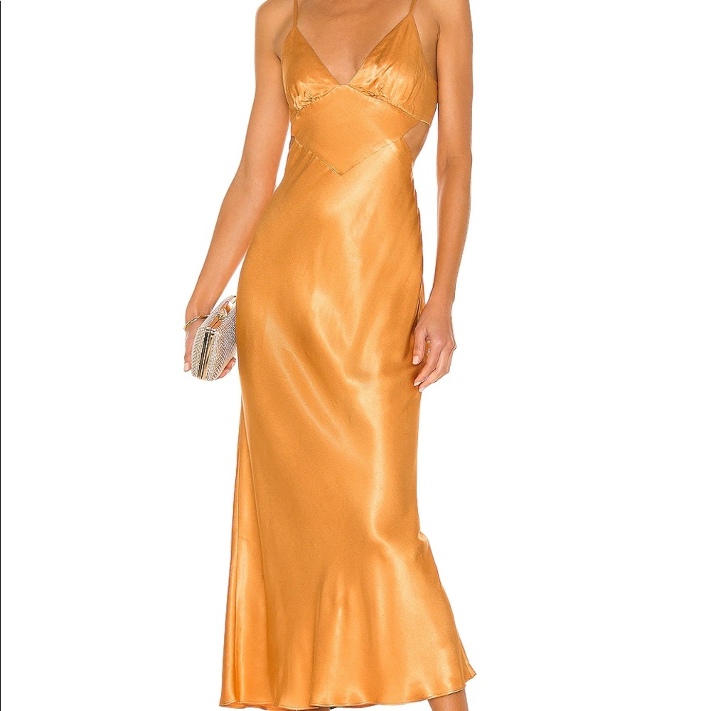 Shona Joy Gala Backless Midi Dress